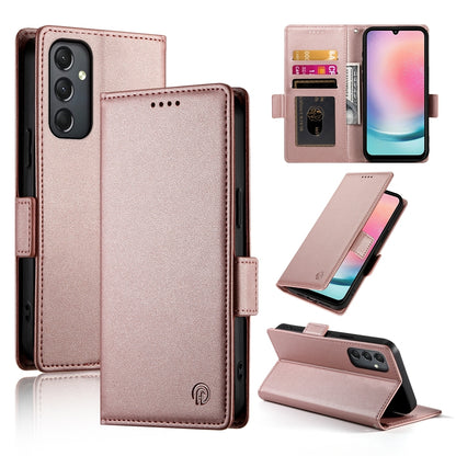 Samsung Galaxy A24 4G Global Magnetic Leather Wallet Case with Card Slots, Stand Function & Full Protection