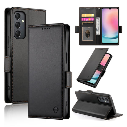 Samsung Galaxy A24 4G Global Magnetic Leather Wallet Case with Card Slots, Stand Function & Full Protection