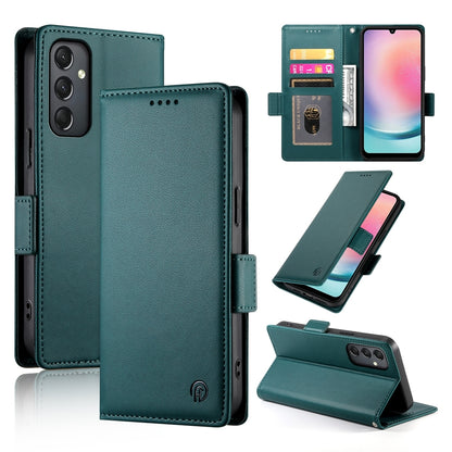Samsung Galaxy A24 4G Global Magnetic Leather Wallet Case with Card Slots, Stand Function & Full Protection