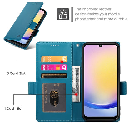 Samsung Galaxy A25 5G Global Magnetic Leather Wallet Case with Card Slots, Stand Function & Full Protection
