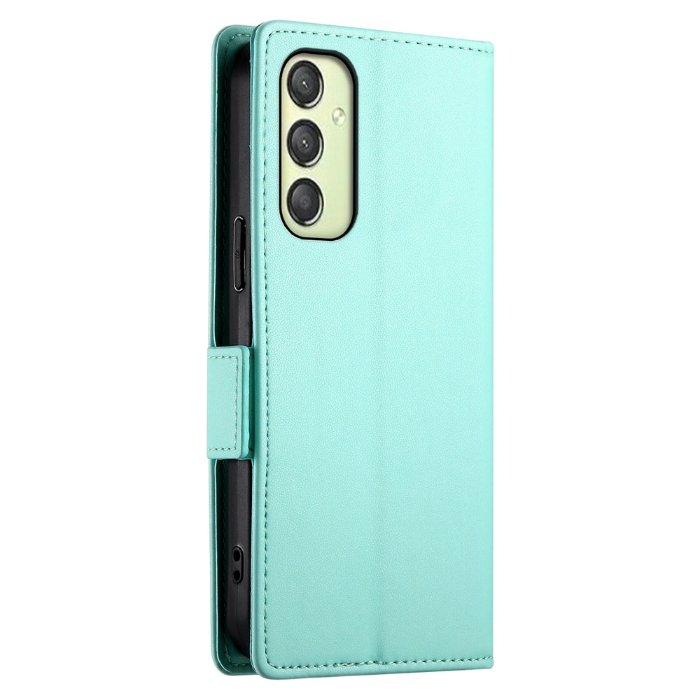 Samsung Galaxy A25 5G Global Magnetic Leather Wallet Case with Card Slots, Stand Function & Full Protection