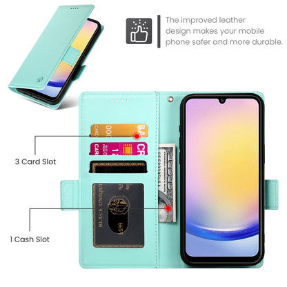 Samsung Galaxy A25 5G Global Magnetic Leather Wallet Case with Card Slots, Stand Function & Full Protection