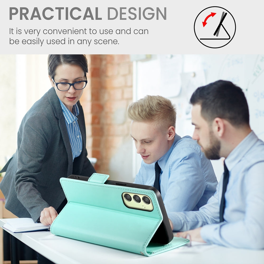 Samsung Galaxy A25 5G Global Magnetic Leather Wallet Case with Card Slots, Stand Function & Full Protection