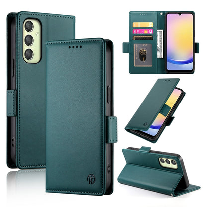 Samsung Galaxy A25 5G Global Magnetic Leather Wallet Case with Card Slots, Stand Function & Full Protection