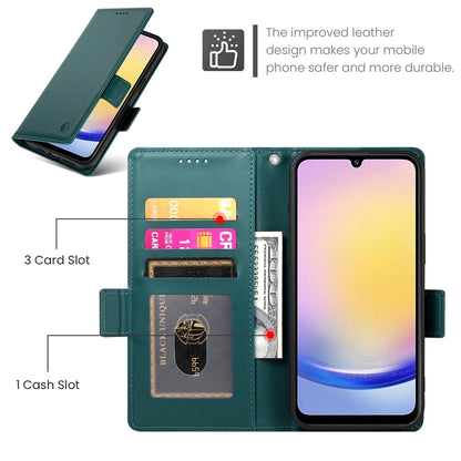 Samsung Galaxy A25 5G Global Magnetic Leather Wallet Case with Card Slots, Stand Function & Full Protection