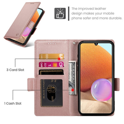 Samsung Galaxy A32 4G Magnetic Leather Wallet Case with Card Slots, Stand Function & Full Protection