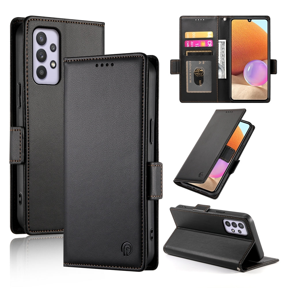Samsung Galaxy A32 4G Magnetic Leather Wallet Case with Card Slots, Stand Function & Full Protection