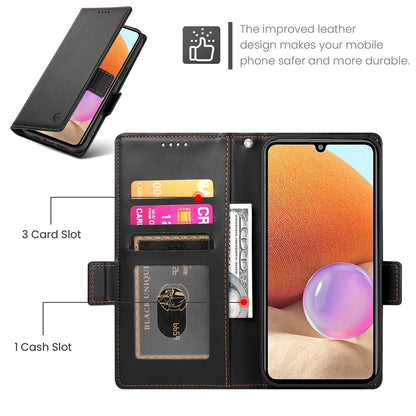 Samsung Galaxy A32 4G Magnetic Leather Wallet Case with Card Slots, Stand Function & Full Protection