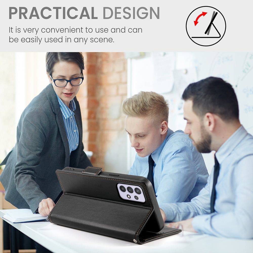 Samsung Galaxy A32 4G Magnetic Leather Wallet Case with Card Slots, Stand Function & Full Protection