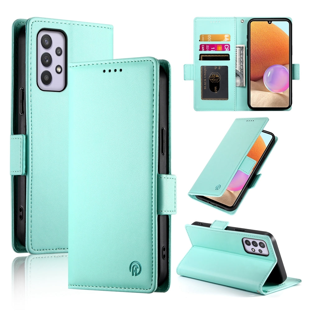 Samsung Galaxy A32 4G Magnetic Leather Wallet Case with Card Slots, Stand Function & Full Protection