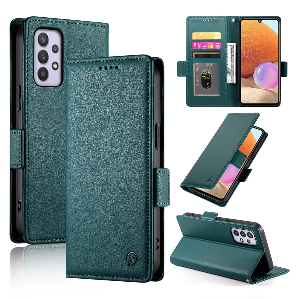 Samsung Galaxy A32 4G Magnetic Leather Wallet Case with Card Slots, Stand Function & Full Protection