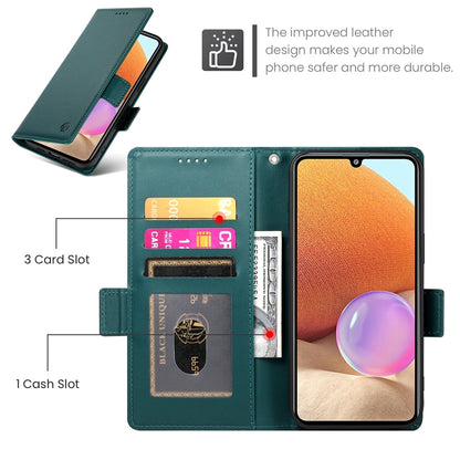 Samsung Galaxy A32 4G Magnetic Leather Wallet Case with Card Slots, Stand Function & Full Protection