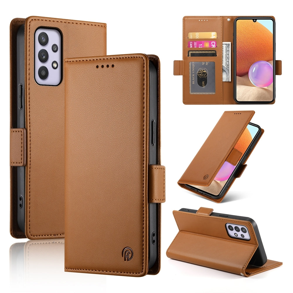 Samsung Galaxy A32 4G Magnetic Leather Wallet Case with Card Slots, Stand Function & Full Protection