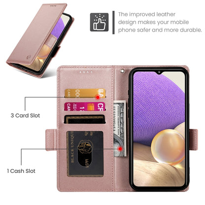Samsung Galaxy M32 5G Magnetic Leather Wallet Case with Card Slots, Stand Function & Full Protection
