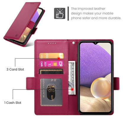 Samsung Galaxy A32 5G Magnetic Leather Wallet Case with Card Slots, Stand Function & Full Protection