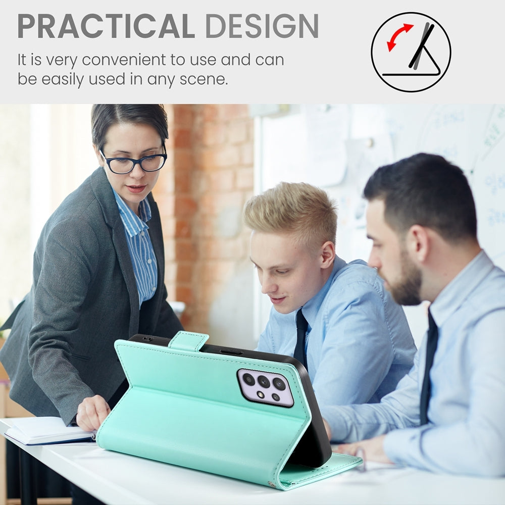 Samsung Galaxy M32 5G Magnetic Leather Wallet Case with Card Slots, Stand Function & Full Protection