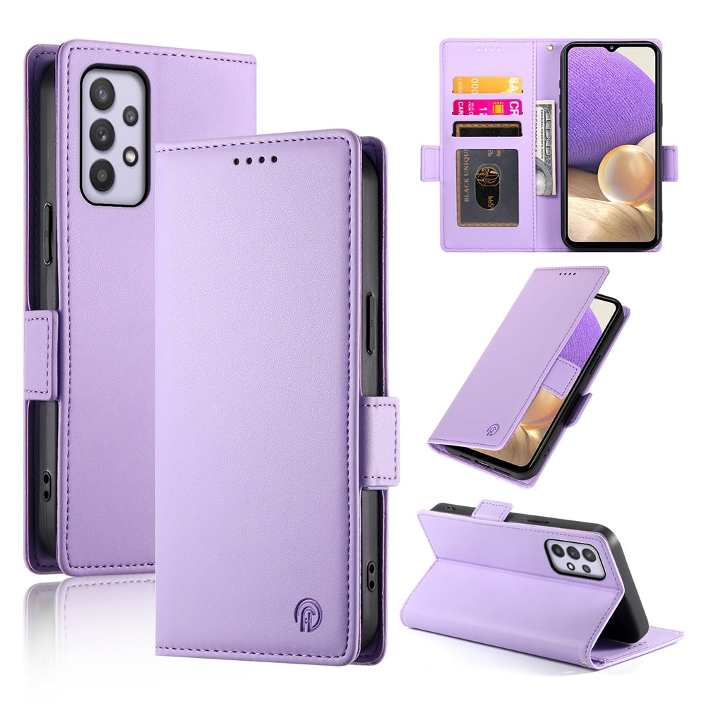 Samsung Galaxy M32 5G Magnetic Leather Wallet Case with Card Slots, Stand Function & Full Protection