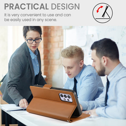 Samsung Galaxy A32 5G Magnetic Leather Wallet Case with Card Slots, Stand Function & Full Protection