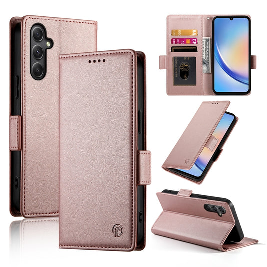 Samsung Galaxy A34 5G Magnetic Leather Wallet Case with Card Slots, Stand Function & Full Protection
