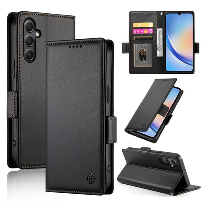 Samsung Galaxy A34 5G Magnetic Leather Wallet Case with Card Slots, Stand Function & Full Protection