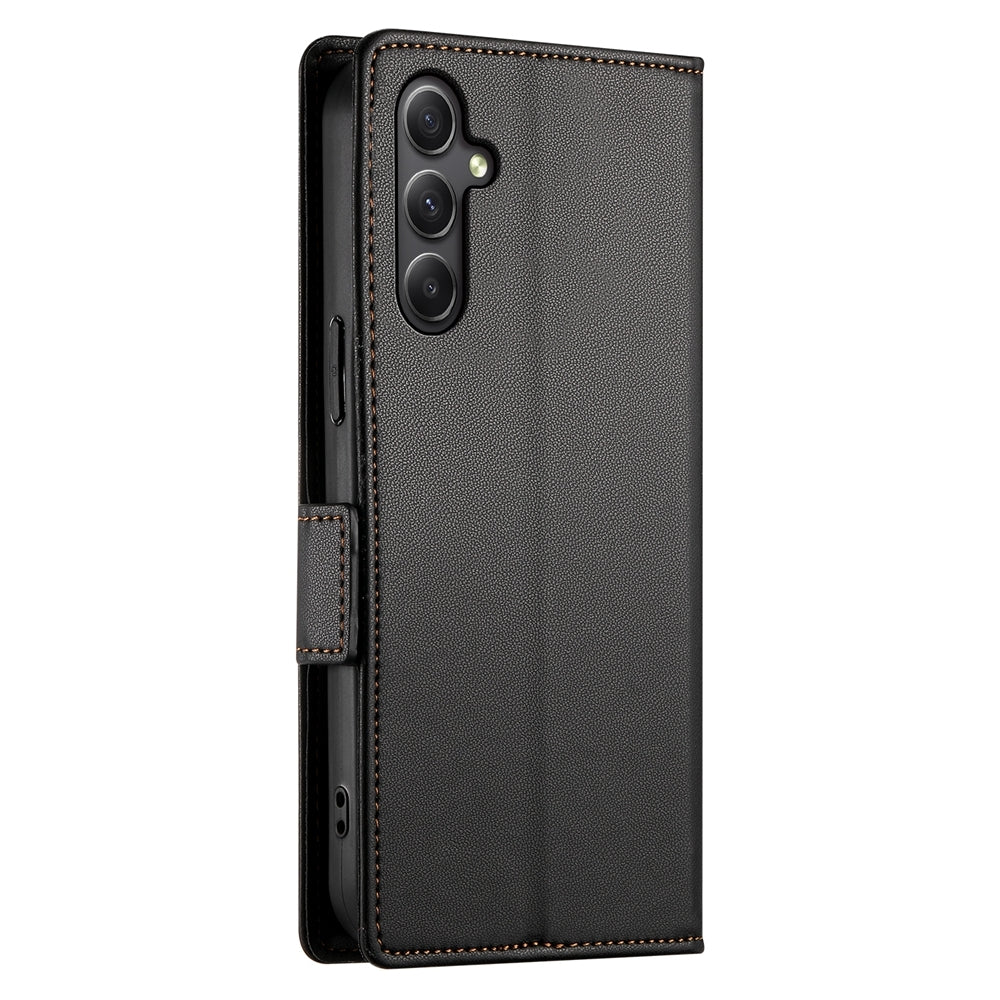 Samsung Galaxy A34 5G Magnetic Leather Wallet Case with Card Slots, Stand Function & Full Protection