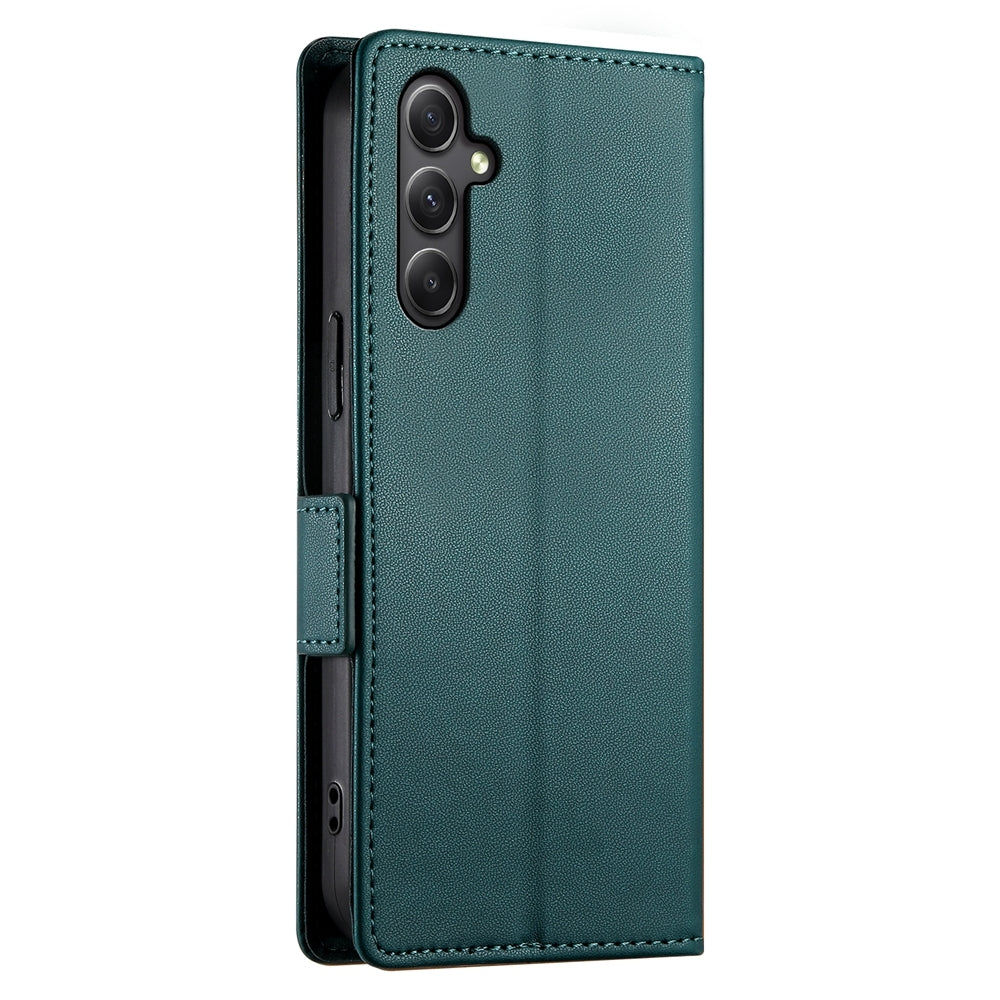 Samsung Galaxy A34 5G Magnetic Leather Wallet Case with Card Slots, Stand Function & Full Protection