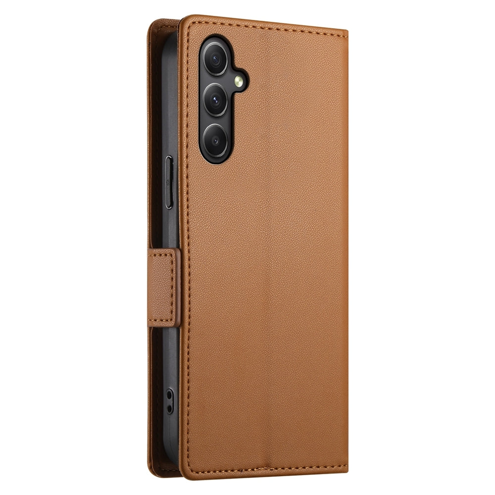 Samsung Galaxy A34 5G Magnetic Leather Wallet Case with Card Slots, Stand Function & Full Protection