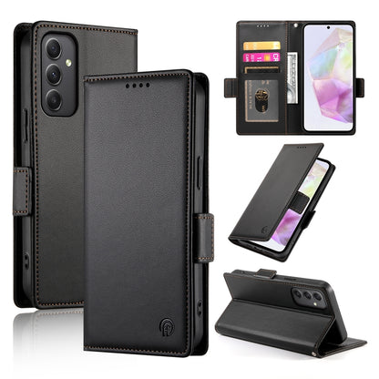 Samsung Galaxy A35 5G Magnetic Leather Wallet Case with Card Slots, Stand Function & Full Protection