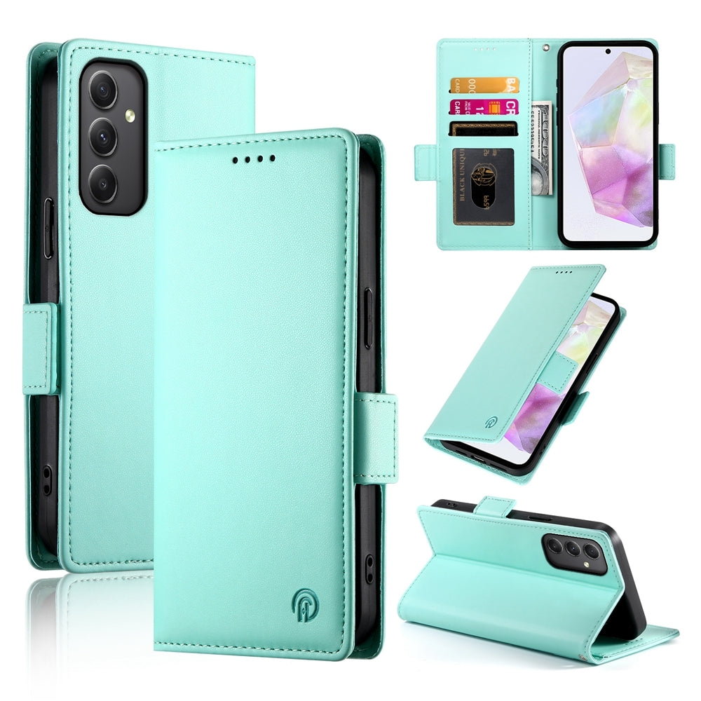 Samsung Galaxy A35 5G Magnetic Leather Wallet Case with Card Slots, Stand Function & Full Protection