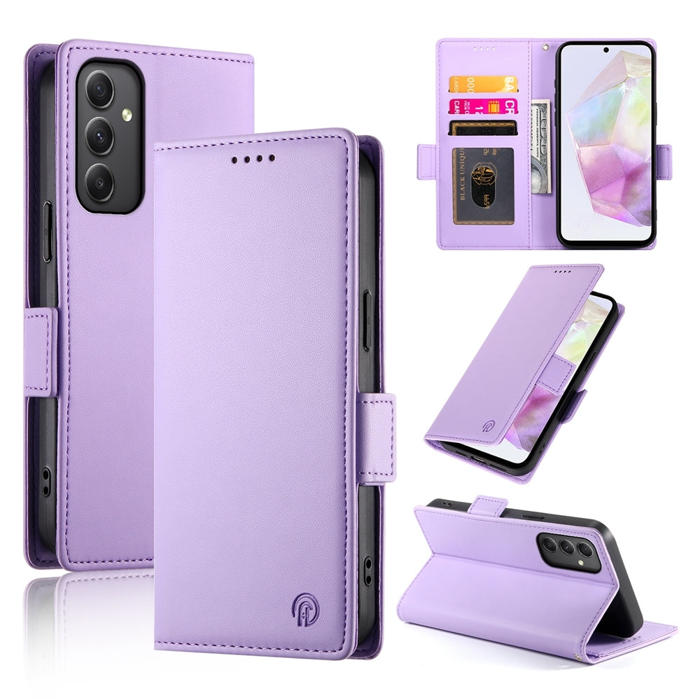 Samsung Galaxy A35 5G Magnetic Leather Wallet Case with Card Slots, Stand Function & Full Protection