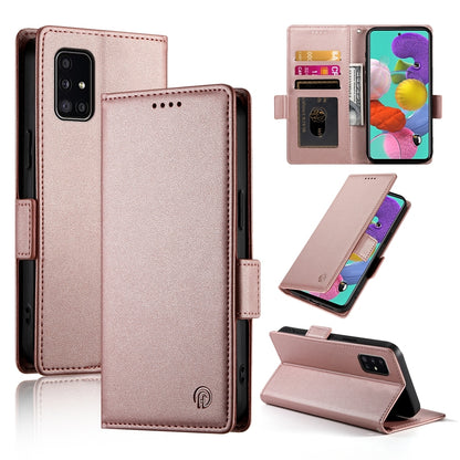 Samsung Galaxy M40s Magnetic Leather Wallet Case with Card Slots, Stand Function & Full Protection