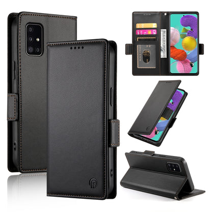 Samsung Galaxy A51 4G Magnetic Leather Wallet Case with Card Slots, Stand Function & Full Protection