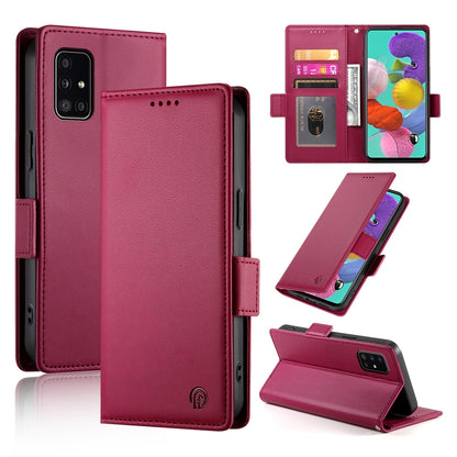 Samsung Galaxy M40s Magnetic Leather Wallet Case with Card Slots, Stand Function & Full Protection