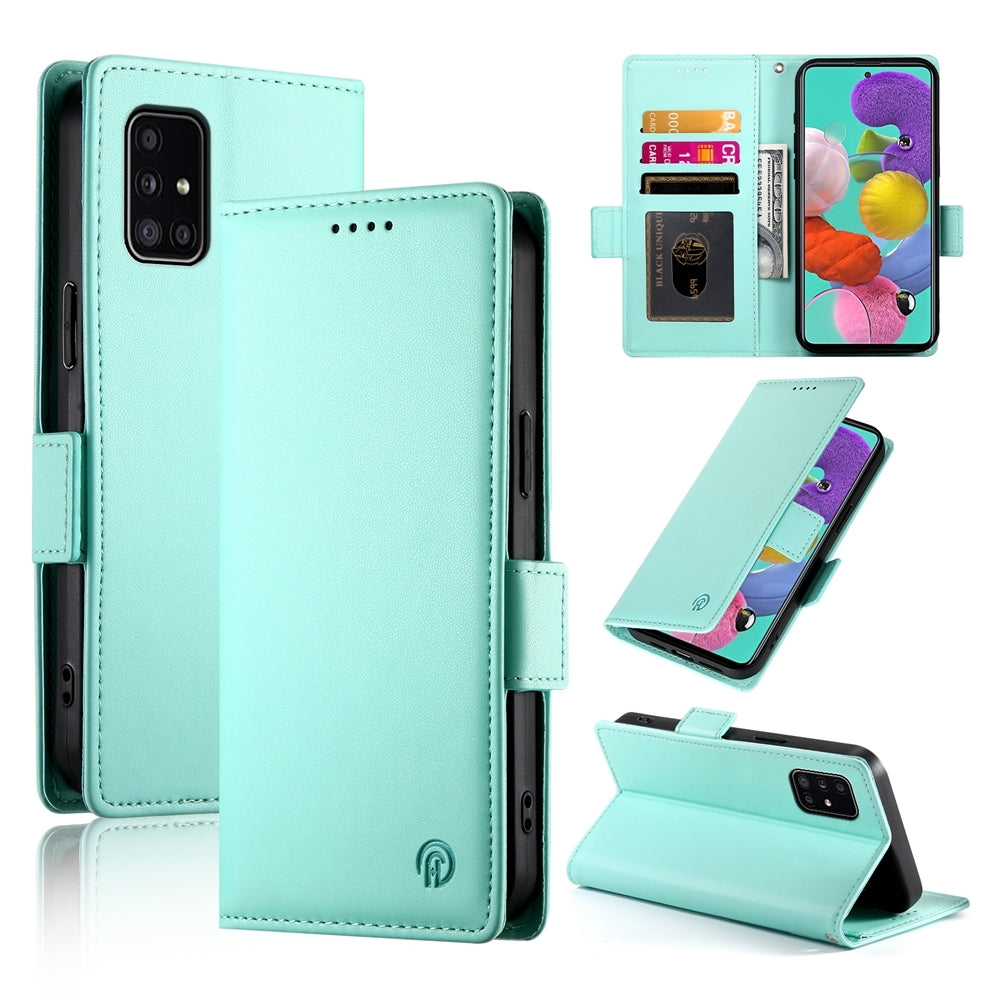Samsung Galaxy A51 4G Magnetic Leather Wallet Case with Card Slots, Stand Function & Full Protection