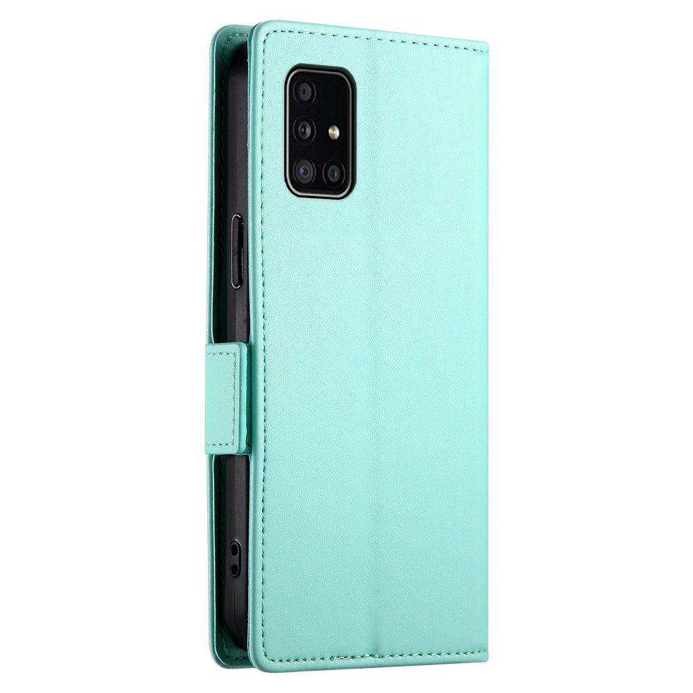 Samsung Galaxy M40s Magnetic Leather Wallet Case with Card Slots, Stand Function & Full Protection