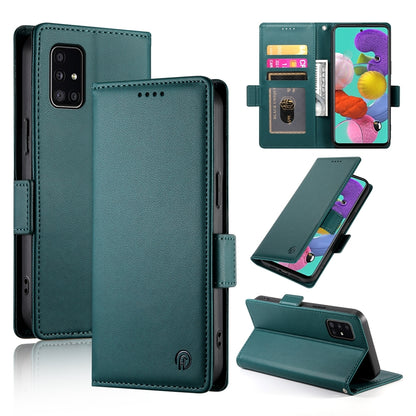 Samsung Galaxy M40s Magnetic Leather Wallet Case with Card Slots, Stand Function & Full Protection