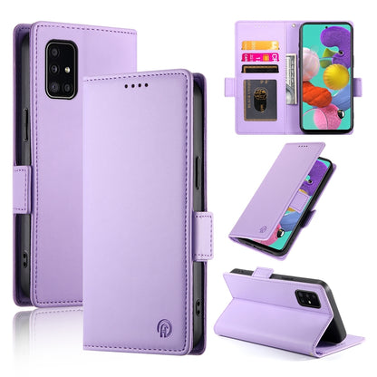 Samsung Galaxy M40s Magnetic Leather Wallet Case with Card Slots, Stand Function & Full Protection
