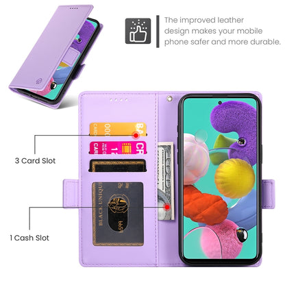 Samsung Galaxy A51 4G Magnetic Leather Wallet Case with Card Slots, Stand Function & Full Protection