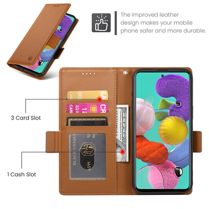 Samsung Galaxy M40s Magnetic Leather Wallet Case with Card Slots, Stand Function & Full Protection