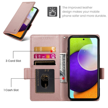 Samsung Galaxy A52 4G/5G Magnetic Leather Wallet Case with Card Slots, Stand Function & Full Protection