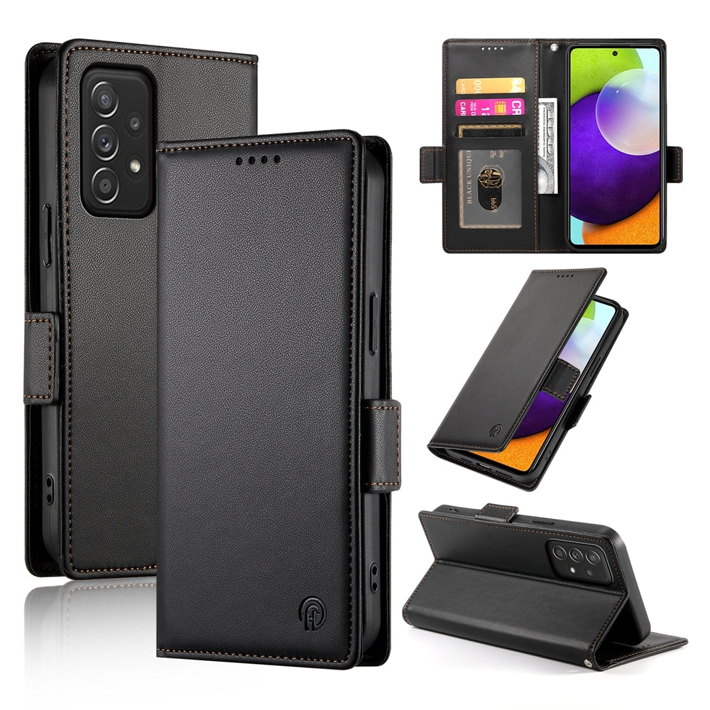 Samsung Galaxy A52 4G/5G Magnetic Leather Wallet Case with Card Slots, Stand Function & Full Protection