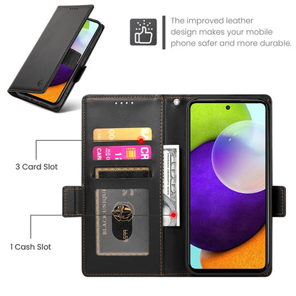 Samsung Galaxy A52 4G/5G Magnetic Leather Wallet Case with Card Slots, Stand Function & Full Protection