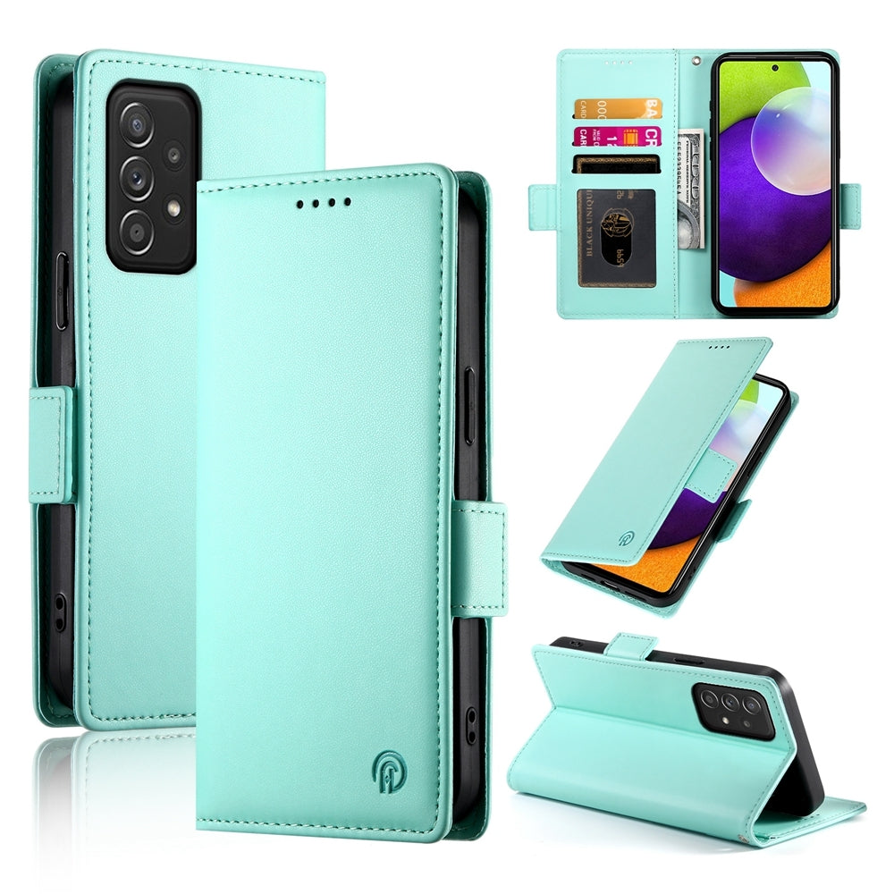 Samsung Galaxy A52 4G/5G Magnetic Leather Wallet Case with Card Slots, Stand Function & Full Protection