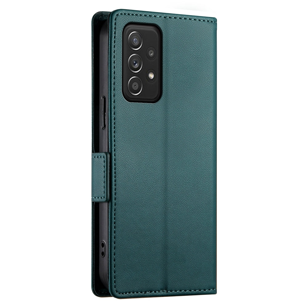 Samsung Galaxy A52 4G/5G Magnetic Leather Wallet Case with Card Slots, Stand Function & Full Protection