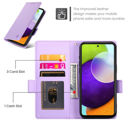 Samsung Galaxy A52 4G/5G Magnetic Leather Wallet Case with Card Slots, Stand Function & Full Protection