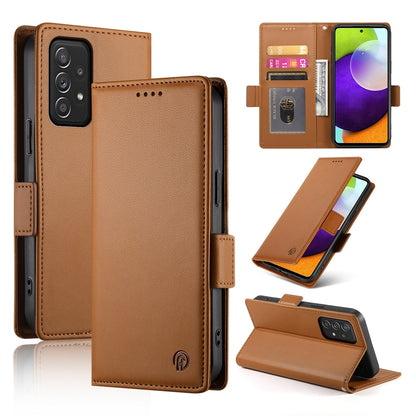 Samsung Galaxy A52 4G/5G Magnetic Leather Wallet Case with Card Slots, Stand Function & Full Protection