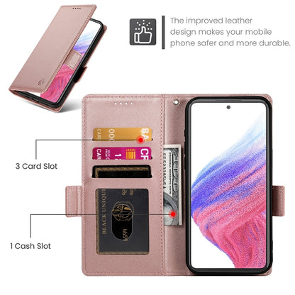 Samsung Galaxy A53 5G Magnetic Leather Wallet Case with Card Slots, Stand Function & Full Protection