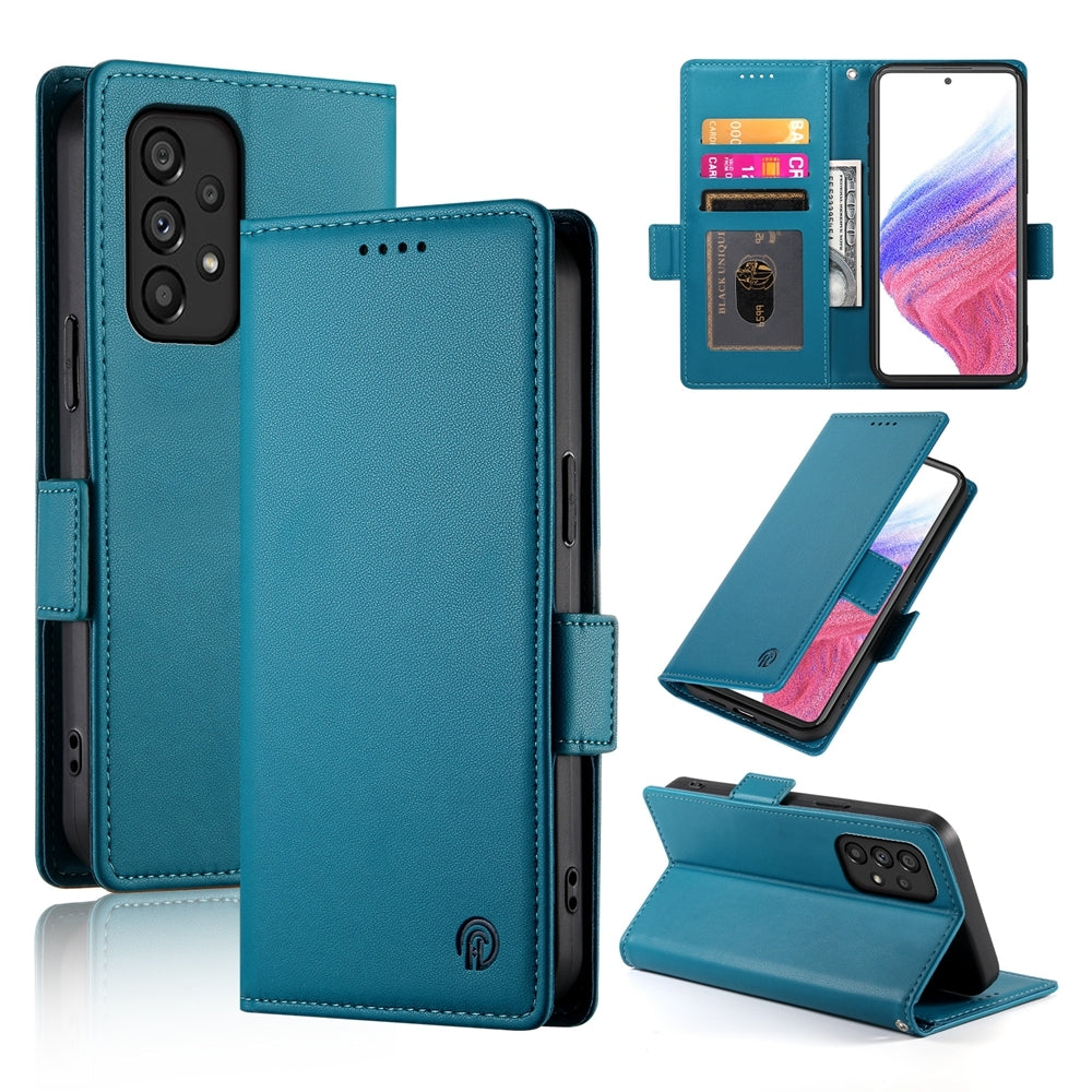 Samsung Galaxy A53 5G Magnetic Leather Wallet Case with Card Slots, Stand Function & Full Protection