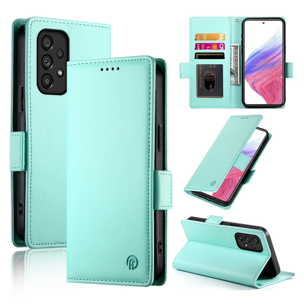 Samsung Galaxy A53 5G Magnetic Leather Wallet Case with Card Slots, Stand Function & Full Protection