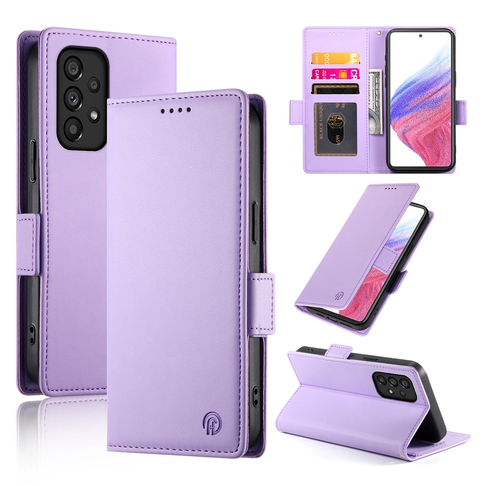 Samsung Galaxy A53 5G Magnetic Leather Wallet Case with Card Slots, Stand Function & Full Protection